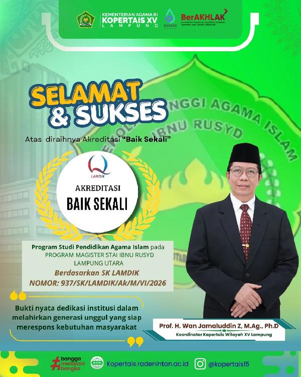 AKREDITASI PRODI MAGISTER PENDIDIKAN AGAMA ISLAM