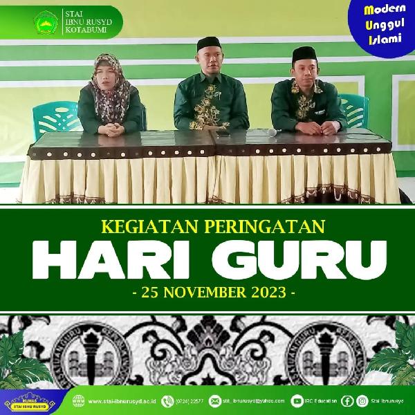 Civitas Akademika STAI Ibnu Rusyd Memperingati Hari Guru Nasional 2023
