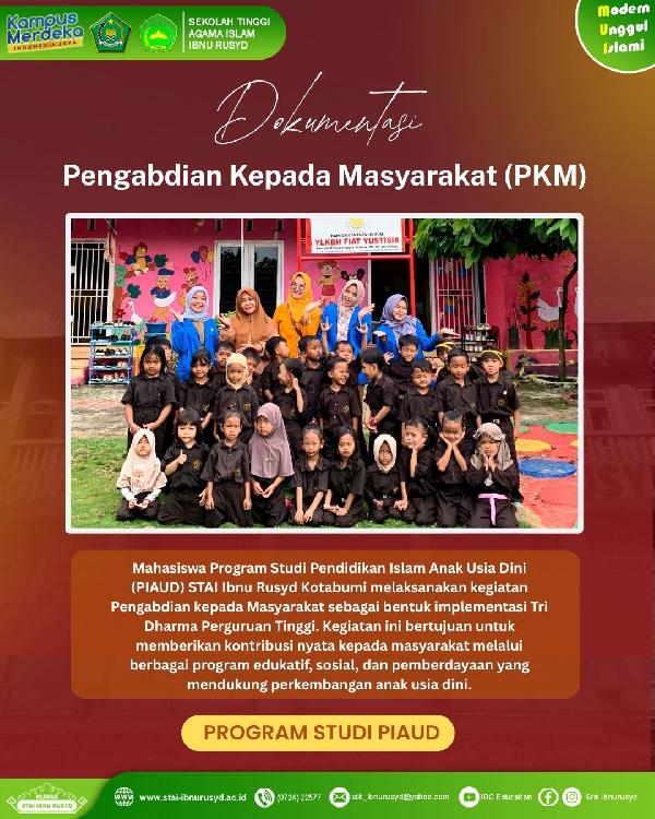Mahasiswa PIAUD STAI Ibnu Rusyd Kotabumi Laksanakan PKM di TK Kober Yustisia 2, Wujudkan Pembelajara