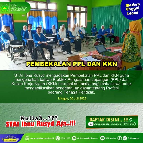 Pembekalan Kuliah Kerja Nyata (KKN) STAI Ibnu Rusyd Kotabumi