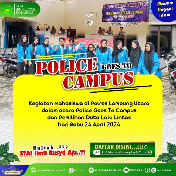 Police Goes To Campus: Mahasiswa STAI IR Ikut Serta Acara  Penyuluhan dan Pemilihan Duta Lalu Lintas