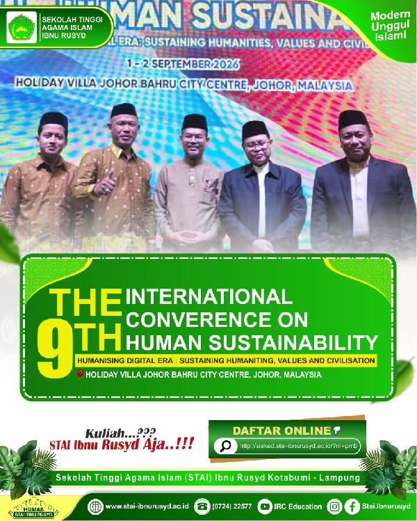 STAI Ibnu Rusyd Kotabumi Hadiri The 9th International Conference on Human Sustainability di Malaysia