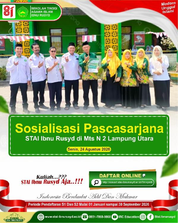 STAI Ibnu Rusyd Kotabumi Laksanakan Sosialisasi Pascasarjana di MTs Negeri 2 Lampung Utara
