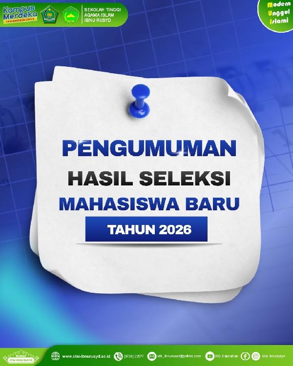 STAI Ibnu Rusyd Kotabumi Umumkan Hasil Tes Seleksi PMB Tahun Akademik Baru