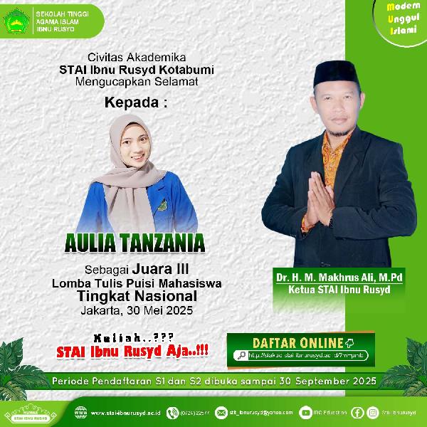 Foto Juara III Lomba Tulis