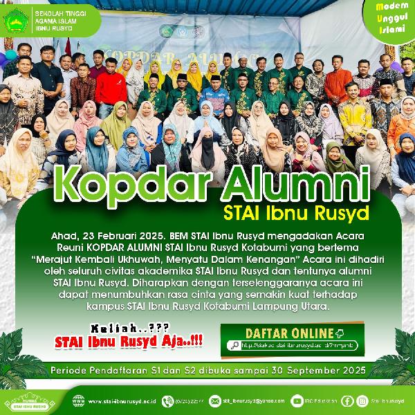 Foto Kopdar Alumni STAI Ibnu Rusyd Kotabumi