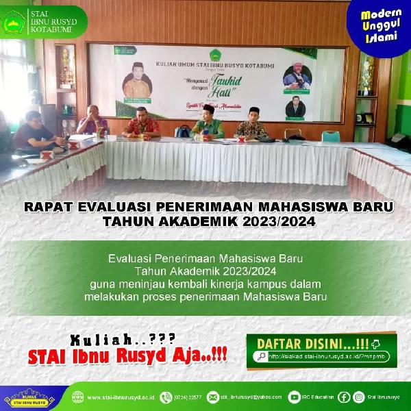 Foto Rapat Evaluasi PMB