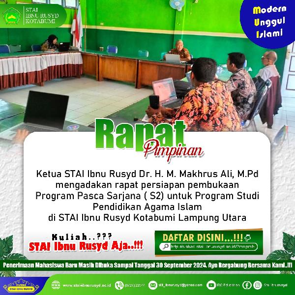 Foto Rapat Pembukaan Pascasarjana