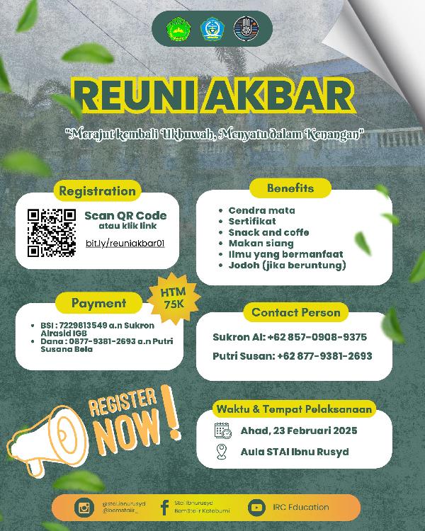 Foto Reuni Akbar STAI Ibnu Rusyd Kotabumi