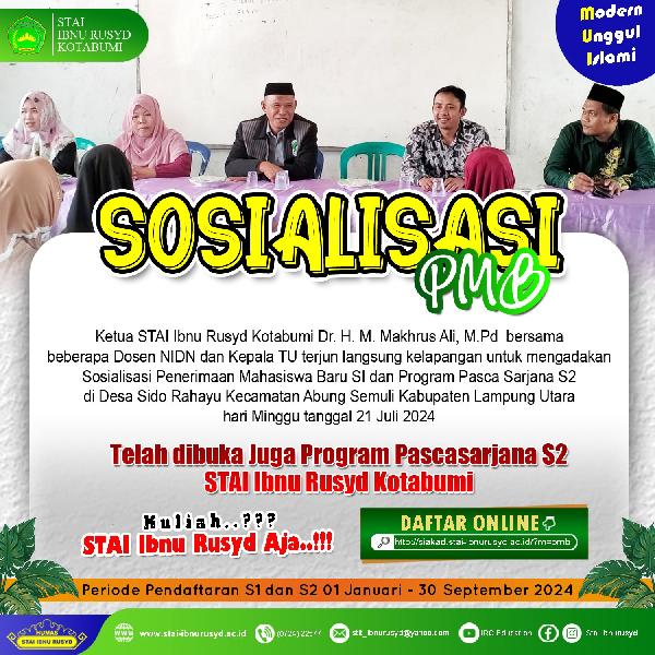 Foto Sosialisasi PMB
