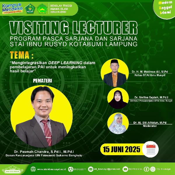 Foto VISITING LECTURER PROGRAM PASCASARJANA