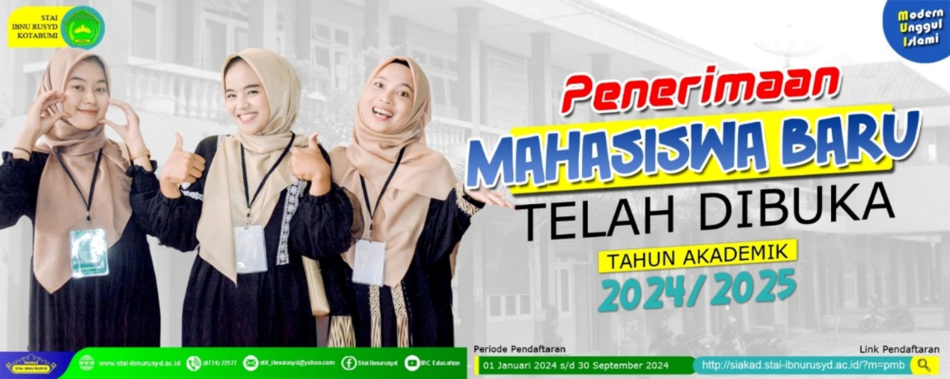 Penerimaan Mahasiswa Baru Jenjang S1 Tahun Akademik 2024 2025